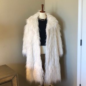 Topshop NWT Faux Shearling Coat